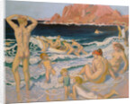 Beach Scene with a Boat by Maurice Denis