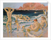 Beach Scene with a Boat by Maurice Denis