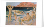 Beach Scene with a Boat by Maurice Denis