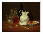 Still Life with Decanters by J. Rhodes