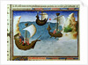 Navigators using an astrolabe in the Indian Ocean, c.1410-12 by Boucicaut Master