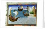 Navigators using an astrolabe in the Indian Ocean, c.1410-12 by Boucicaut Master