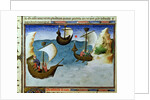 Navigators using an astrolabe in the Indian Ocean, c.1410-12 by Boucicaut Master
