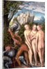 The God Mercury Waking Paris to Judge the Contest of the Golden Apple by Lucas The Elder (studio of) Cranach