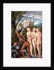 The God Mercury Waking Paris to Judge the Contest of the Golden Apple by Lucas The Elder (studio of) Cranach