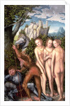 The God Mercury Waking Paris to Judge the Contest of the Golden Apple by Lucas The Elder (studio of) Cranach