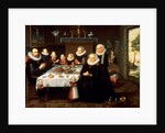 A Portrait of a Family saying Grace Before a Meal, 1602 by Gortzius Geldorp
