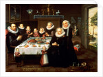 A Portrait of a Family saying Grace Before a Meal, 1602 by Gortzius Geldorp