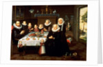 A Portrait of a Family saying Grace Before a Meal, 1602 by Gortzius Geldorp