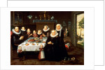 A Portrait of a Family saying Grace Before a Meal, 1602 by Gortzius Geldorp