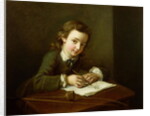 Boy Drawing at a Table by Philippe Mercier