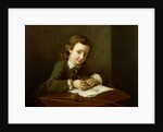 Boy Drawing at a Table by Philippe Mercier