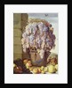 Still Life of Fruit and Grapes by Luca Forte