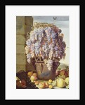 Still Life of Fruit and Grapes by Luca Forte