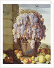 Still Life of Fruit and Grapes by Luca Forte