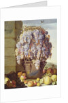 Still Life of Fruit and Grapes by Luca Forte