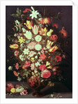 Flowers in a vase by Phillipe de Marlier