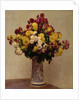 Chrysanthemums in a vase, 1873 by Ignace Henri Jean Fantin-Latour