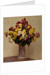Chrysanthemums in a vase, 1873 by Ignace Henri Jean Fantin-Latour