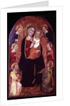Virgin and Child Enthroned with Angels by Jacopo di Cione