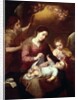 Madonna Wrapping the Christ Child in Swaddling Robes by Bartolome Esteban Murillo