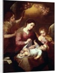 Madonna Wrapping the Christ Child in Swaddling Robes by Bartolome Esteban Murillo