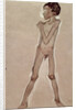 Nude Boy Standing by Egon Schiele