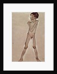 Nude Boy Standing by Egon Schiele