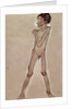 Nude Boy Standing by Egon Schiele