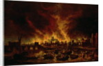 The Great Fire of London in 1666 by Lieve Verschuier