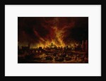 The Great Fire of London in 1666 by Lieve Verschuier