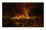 The Great Fire of London in 1666 by Lieve Verschuier