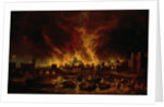 The Great Fire of London in 1666 by Lieve Verschuier