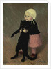 A Small Girl with a Cat, 1889 by Theophile Alexandre Steinlen