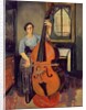 Woman with a Double Bass, 1908 by Marie Clementine (1865-1938) Valadon
