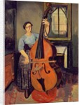 Woman with a Double Bass, 1908 by Marie Clementine (1865-1938) Valadon