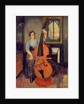 Woman with a Double Bass, 1908 by Marie Clementine (1865-1938) Valadon