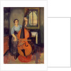 Woman with a Double Bass, 1908 by Marie Clementine (1865-1938) Valadon