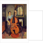 Woman with a Double Bass, 1908 by Marie Clementine (1865-1938) Valadon
