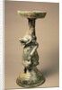 Early Chinese pottery lamp, tomb artefact, Han Dynasty, 25-220 AD by Han Dynasty Chinese School