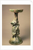 Early Chinese pottery lamp, tomb artefact, Han Dynasty, 25-220 AD by Han Dynasty Chinese School