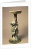 Early Chinese pottery lamp, tomb artefact, Han Dynasty, 25-220 AD by Han Dynasty Chinese School