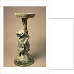 Early Chinese pottery lamp, tomb artefact, Han Dynasty, 25-220 AD by Han Dynasty Chinese School