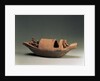 Boat and crew, tomb artefact, Eastern Han Dynasty, 25-220 AD by School Chinese