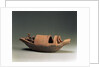 Boat and crew, tomb artefact, Eastern Han Dynasty, 25-220 AD by School Chinese