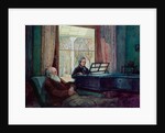 Charles Darwin and his wife at the Piano) by English School