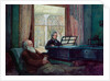 Charles Darwin and his wife at the Piano) by English School