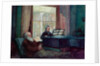 Charles Darwin and his wife at the Piano) by English School