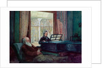 Charles Darwin and his wife at the Piano) by English School