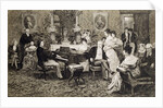 Frederic Chopin playing in the salon of the musician and composer Prince Anthony Radziwill in 1829 by Anonymous